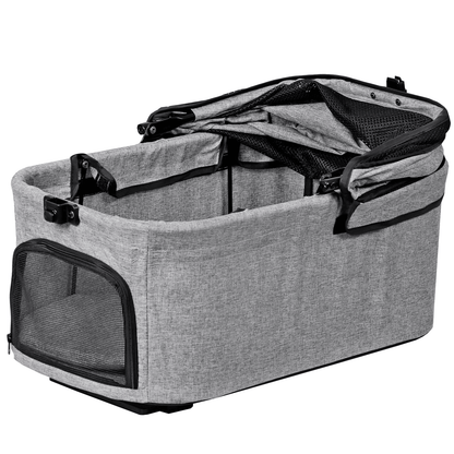3-in-1 Foldable Pet Stroller, Detachable Carrier Car Seat, Cat Dog Strollers for Travel, Lightweight Durable Design