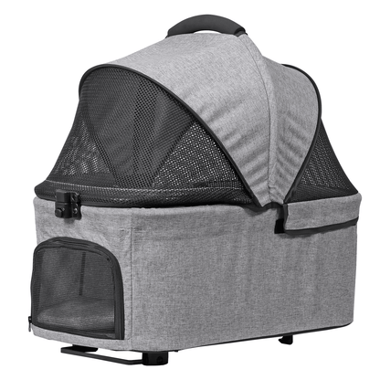 3-in-1 Foldable Pet Stroller, Detachable Carrier Car Seat, Cat Dog Strollers for Travel, Lightweight Durable Design