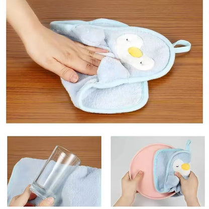 Ultra-Soft Absorbent Kitchen Hand Towel Cape – Cute Hanging Towel for Home & Garden