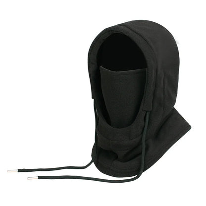 Windproof Hooded Cap for Men Women, Thermal Face Mask, Warm Fleece Neck Warmer