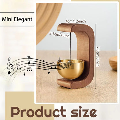 Magnetic Oak and Copper Indoor Doorbell Wind Chime