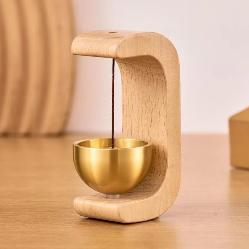 Magnetic Oak and Copper Indoor Doorbell Wind Chime