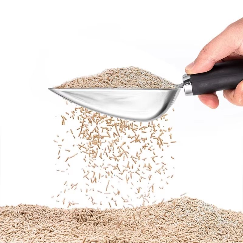 Large Metal Cat Litter Scoop with Non-Slip Handle