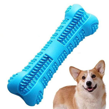 Soft Rubber Dog Toothbrush Chew Toy for Small and Medium Dogs