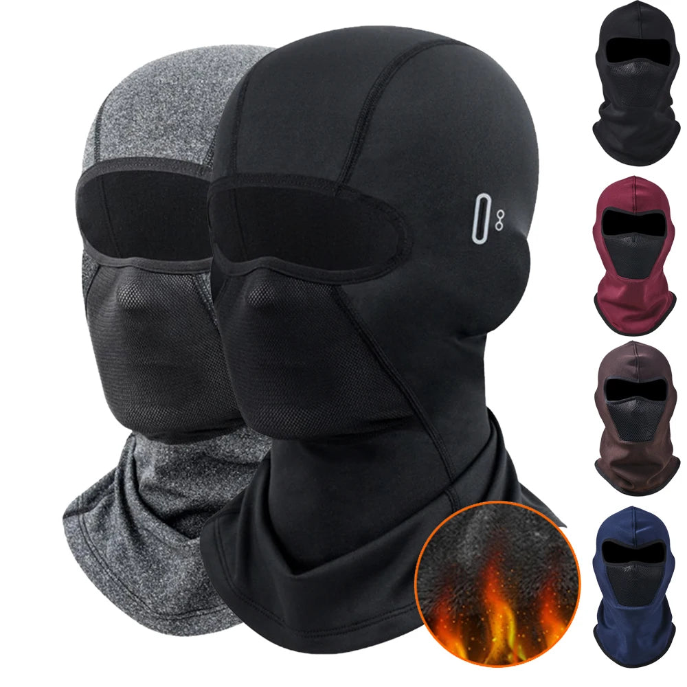Cycling Thermal Winter Balaclava, Full Face Mask Warm Sports Motorcycle Ski, Fleece Scarf Cap for Hunting