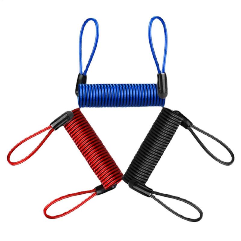 Lock Reminder Cable, Disc Lock Cable, Anti-Theft Protection, Steel Wire Spring Reminder Rope for Scooter