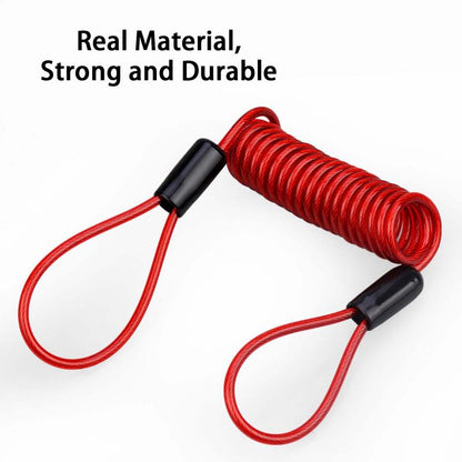 Lock Reminder Cable, Disc Lock Cable, Anti-Theft Protection, Steel Wire Spring Reminder Rope for Scooter