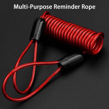 Lock Reminder Cable, Disc Lock Cable, Anti-Theft Protection, Steel Wire Spring Reminder Rope for Scooter