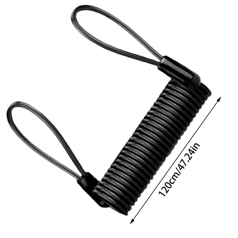Lock Reminder Cable, Disc Lock Cable, Anti-Theft Protection, Steel Wire Spring Reminder Rope for Scooter