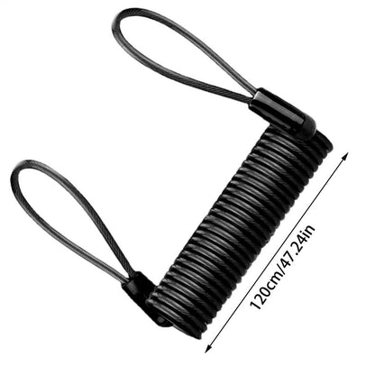 Lock Reminder Cable, Disc Lock Cable, Anti-Theft Protection, Steel Wire Spring Reminder Rope for Scooter
