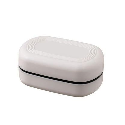 Portable Bathroom Soap Holder Travel Soap Dish with Covered Double Layer Design