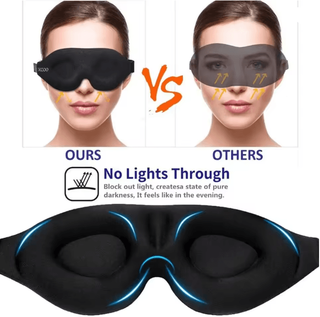 Contoured Sleep Eye Mask for Men and Women