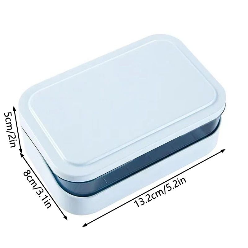 Bathroom Soap Dish With Lid Plastic Portable Soap Box Travel Storage Container