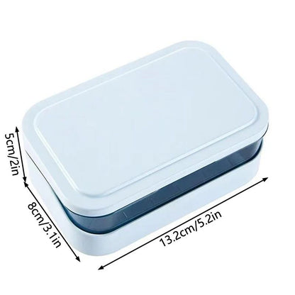 Bathroom Soap Dish With Lid Plastic Portable Soap Box Travel Storage Container