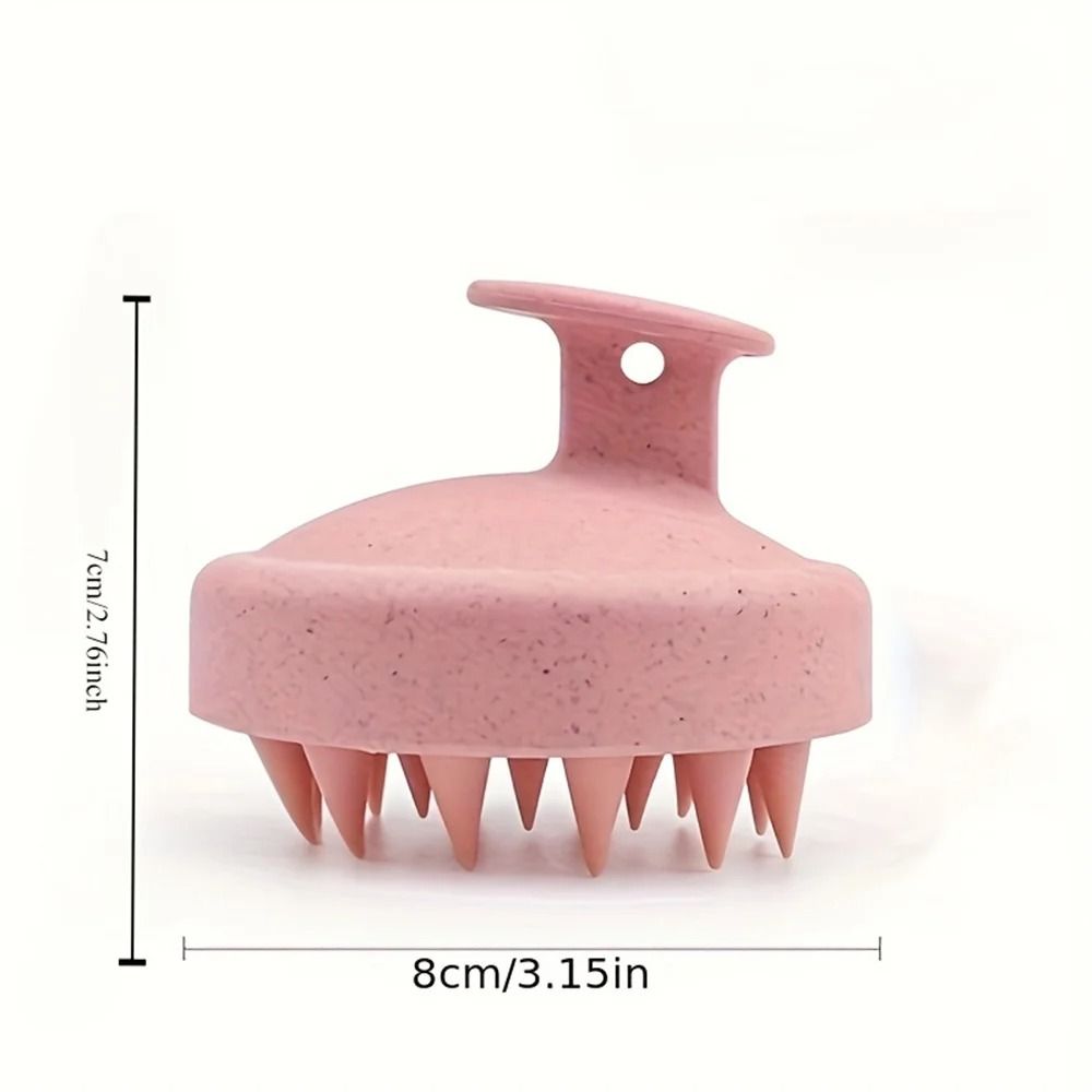 Silicone Shampoo Brush and Body Massage Brush for Hair Washing and Spa Bath