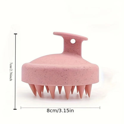 Silicone Shampoo Brush and Body Massage Brush for Hair Washing and Spa Bath