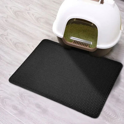 Double Layer Waterproof Cat Litter Mat with Non Slip Design
