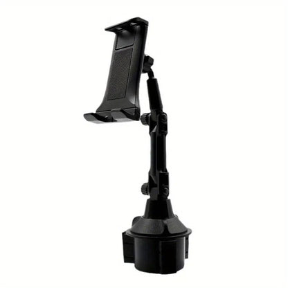 Car Cup Holder Tablet and Phone Mount with Heavy Duty Adjustable Base and 360 Degree Rotation