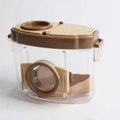 brown binoculars
