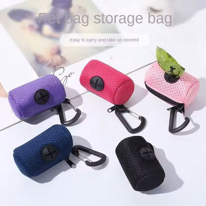 Dog Poop Bag Dispenser Portable Hanging Dog Waste Bag Holder for Walks & Outdoor Use