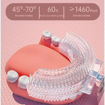 Rechargeable 360 Degree U Shaped Kids Electric Toothbrush