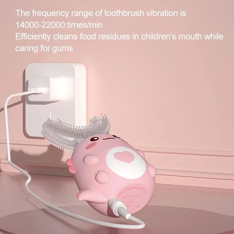 Rechargeable 360 Degree U Shaped Kids Electric Toothbrush