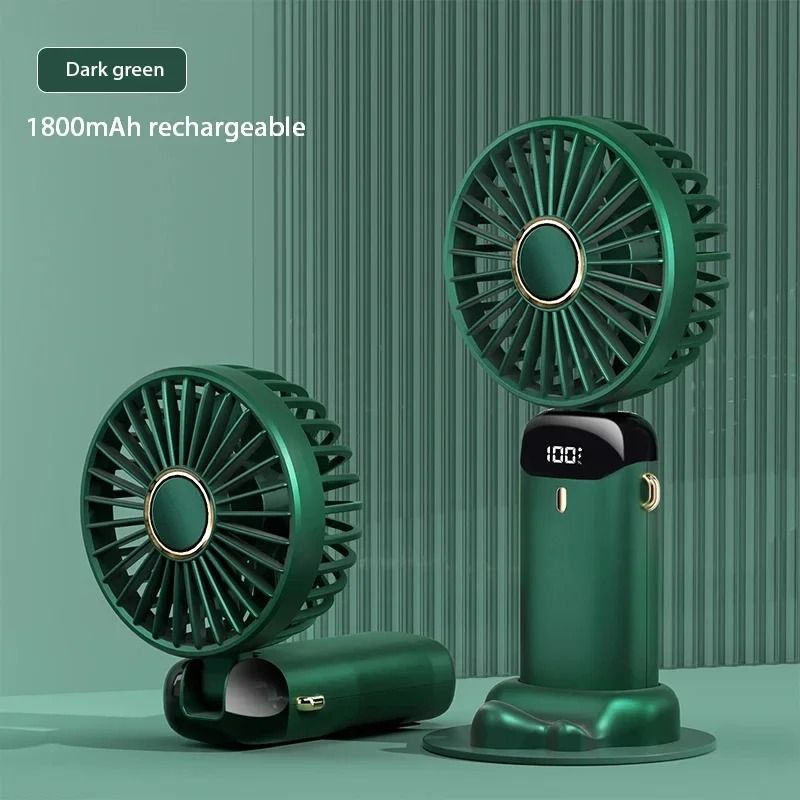 Foldable Portable Neck Hanging Mini Fan with USB Rechargeable Battery