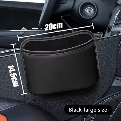 Universal Car Door Cup Holder Leatherette Clip-On Bottle & Drink Stand (Fits Most Vehicles, ~8 cm Diameter)