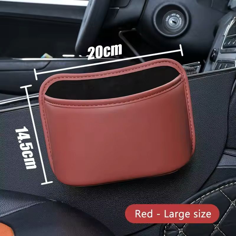 Universal Car Door Cup Holder Leatherette Clip-On Bottle & Drink Stand (Fits Most Vehicles, ~8 cm Diameter)
