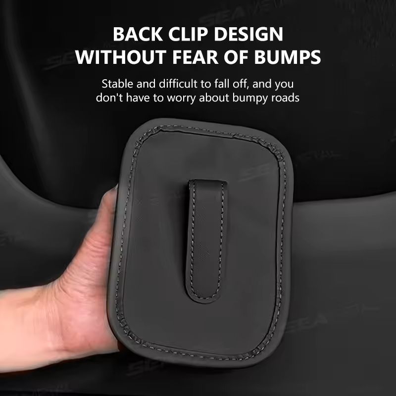 Universal Car Door Cup Holder Leatherette Clip-On Bottle & Drink Stand (Fits Most Vehicles, ~8 cm Diameter)