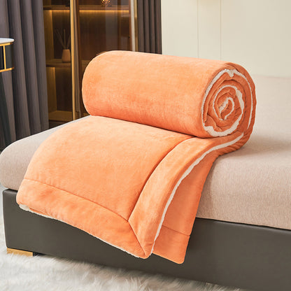 Soft Imitation Lambswool Blanket, Autumn Winter Queen Blanket, High Quality Milk Fleece Sofa Blanket, Double Comfort