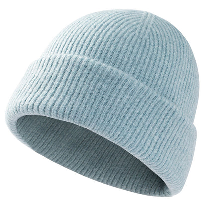 Winter Riding Watch Cap, Big Head Men Sport Slouchy, Cuffed Plain Beanie Hat, Knit Skull Cap Dad Warm, Stocking Hats