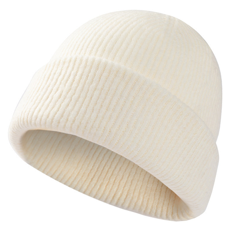 Winter Riding Watch Cap, Big Head Men Sport Slouchy, Cuffed Plain Beanie Hat, Knit Skull Cap Dad Warm, Stocking Hats