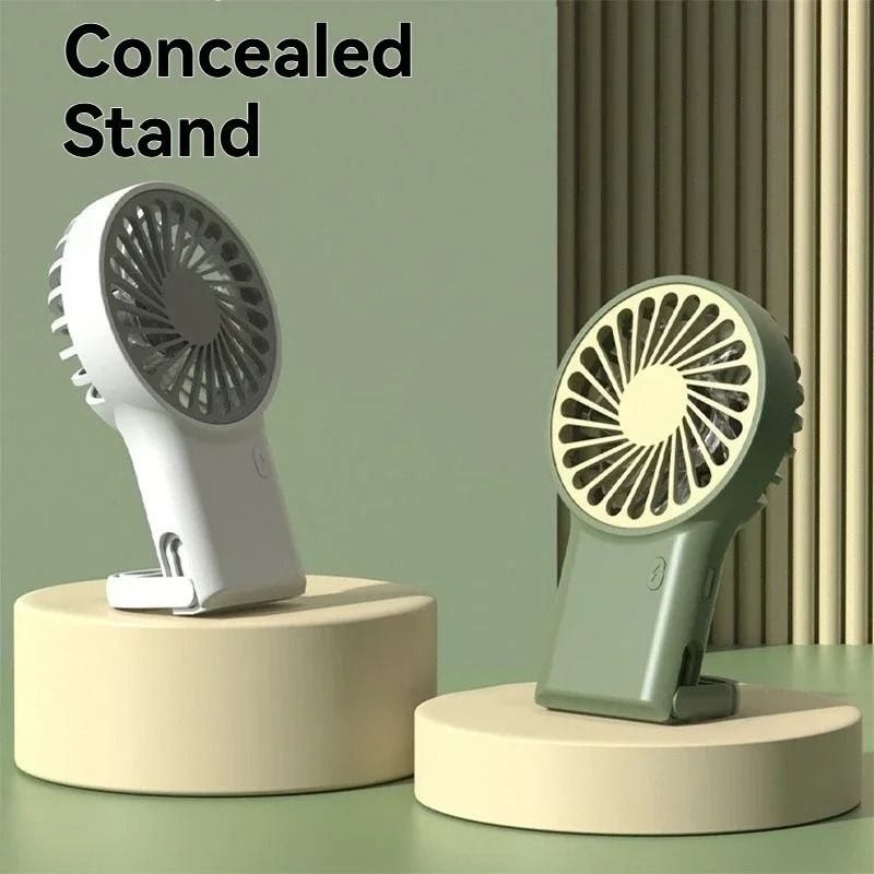Foldable USB Rechargeable Mini Fan Portable Handheld and Desktop Use