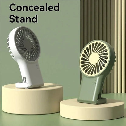 Foldable USB Rechargeable Mini Fan Portable Handheld and Desktop Use