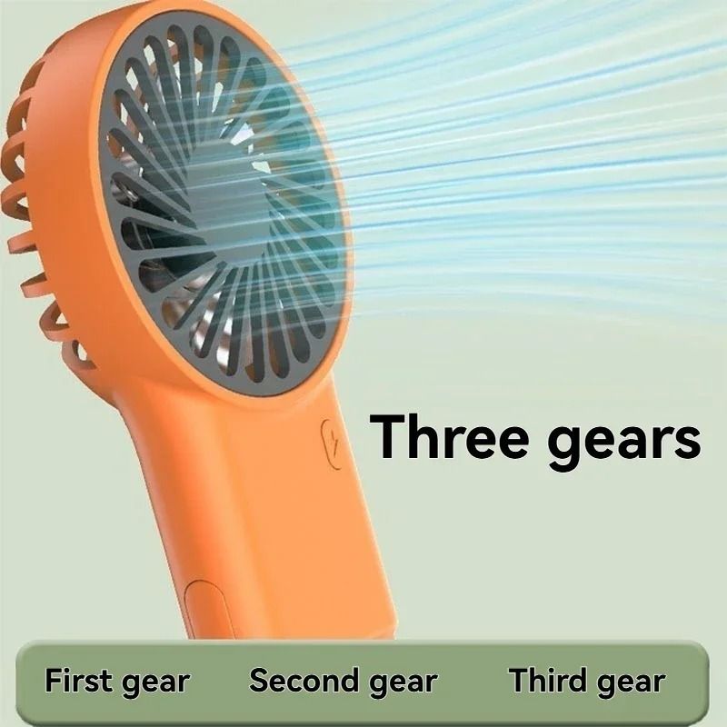 Foldable USB Rechargeable Mini Fan Portable Handheld and Desktop Use