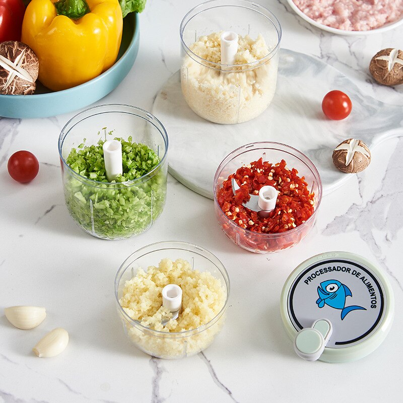 Manual Vegetable Chopper for Onions, Pepper, Garlic Crusher, Blender Mincer, Fruit Cutter Kitchen Gadgets