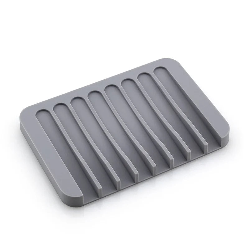 Silicone Soap Saver Waterfall Drainer, Self Draining Soap Dishes, Keep Soap Bars Dry and Clean Holder