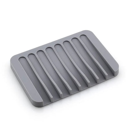 Silicone Soap Saver Waterfall Drainer, Self Draining Soap Dishes, Keep Soap Bars Dry and Clean Holder