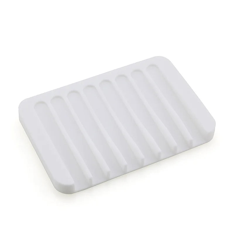 Silicone Soap Saver Waterfall Drainer, Self Draining Soap Dishes, Keep Soap Bars Dry and Clean Holder