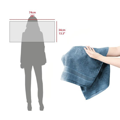 Luxury Bamboo Cotton Hand Towel Natural Sustainable Hypo Allergenic Soft and Highly Absorbent
