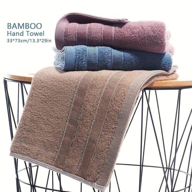 Luxury Bamboo Cotton Hand Towel Natural Sustainable Hypo Allergenic Soft and Highly Absorbent