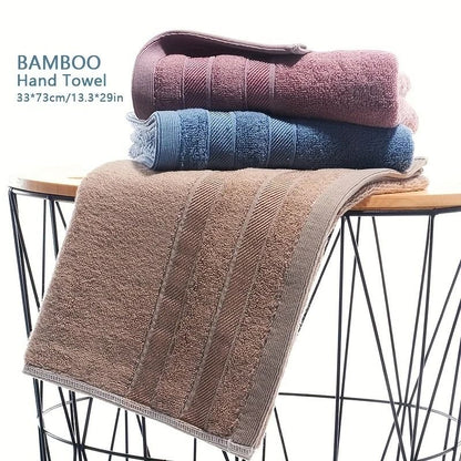 Luxury Bamboo Cotton Hand Towel Natural Sustainable Hypo Allergenic Soft and Highly Absorbent