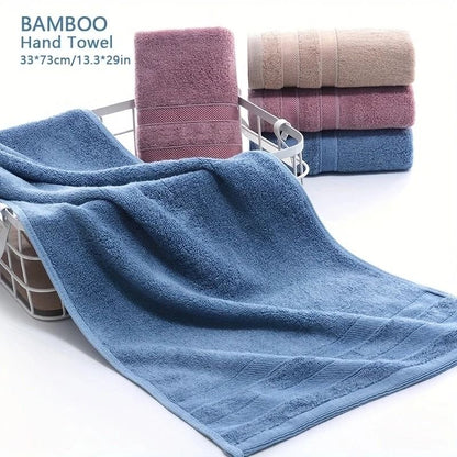 Luxury Bamboo Cotton Hand Towel Natural Sustainable Hypo Allergenic Soft and Highly Absorbent
