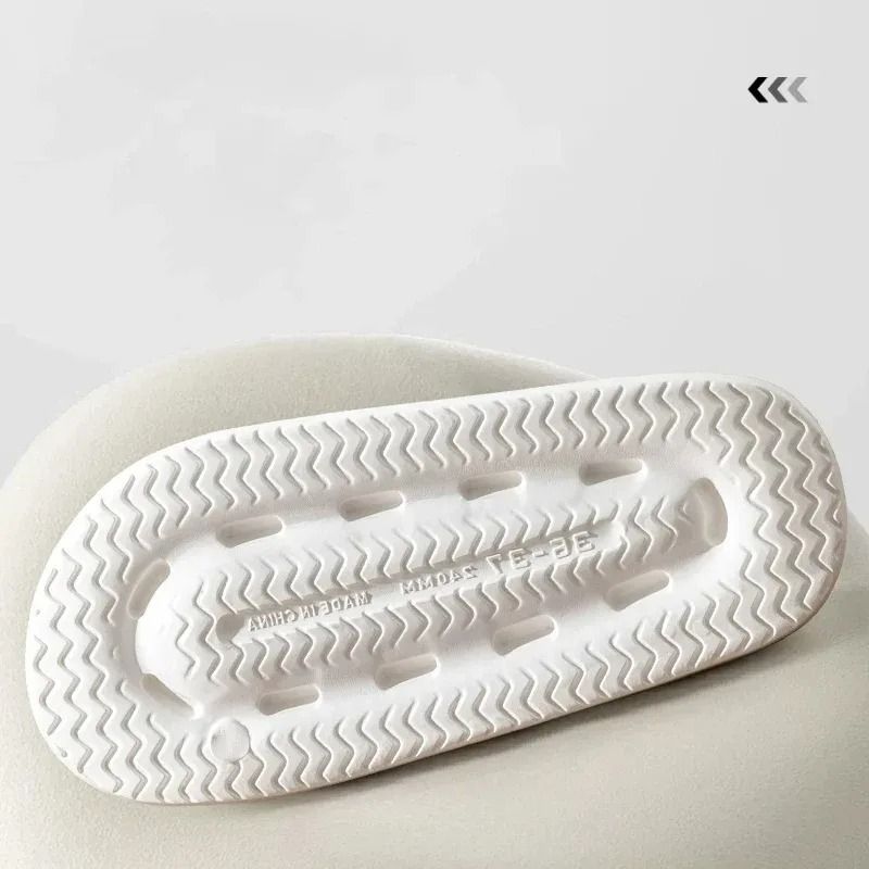 Cute Couple Pillow Slippers Thick EVA Non Slip Indoor Bathroom Sandals for Summer