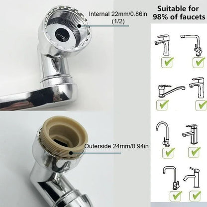 1080 Degree Rotatable Faucet Sprayer Head