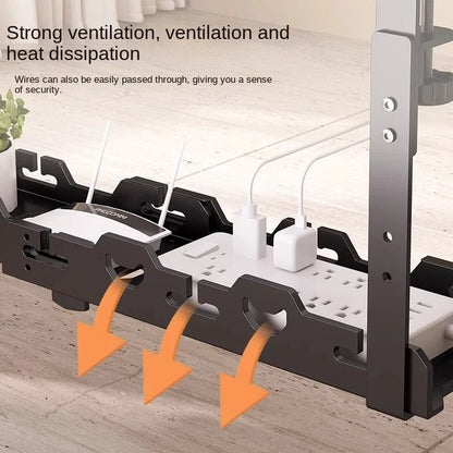Telescopic Under Table Cable Management Tray With Adjustable Rack