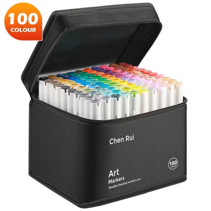 Professional Dual Tip Alcohol Art Marker Set for Drawing & Coloring