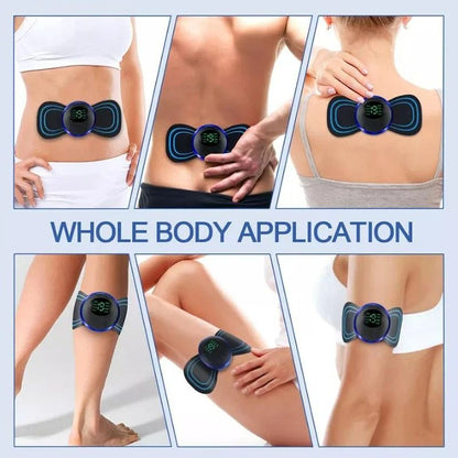 Portable Neck Massager EMS Muscle Stimulator Electric Cervical Massage Patch for Pain Relief