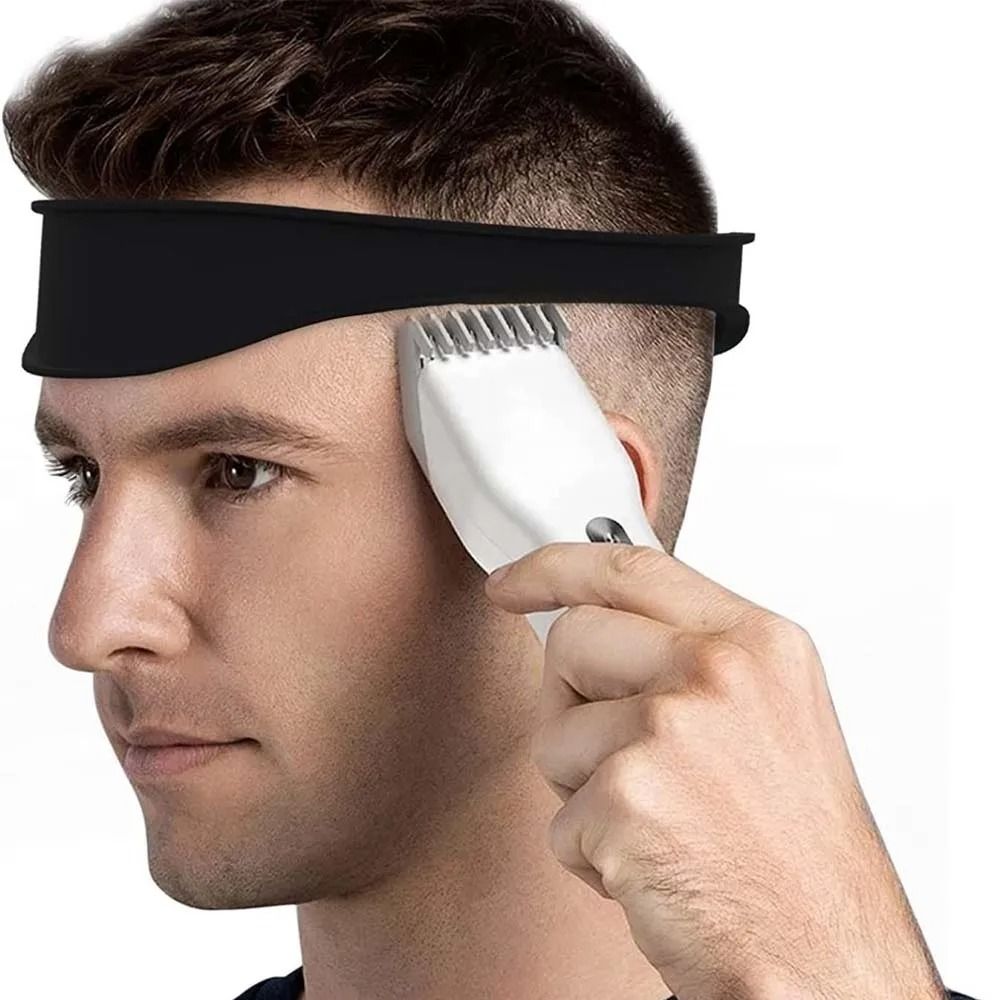 Silicone Haircut Guide Headband for Precise DIY Haircuts & Neckline Trimming